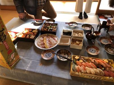 実家にて