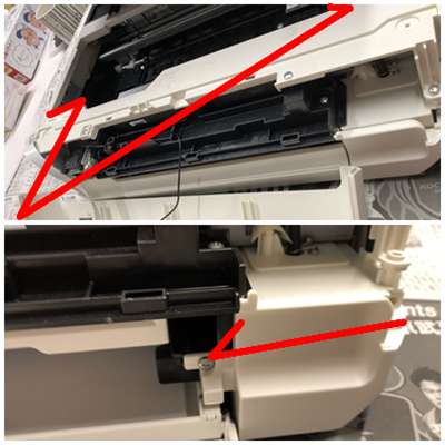 本体前面パネルをはずす