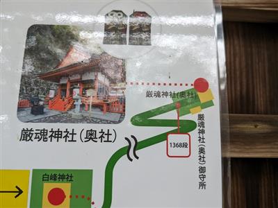 奥社まで1368段