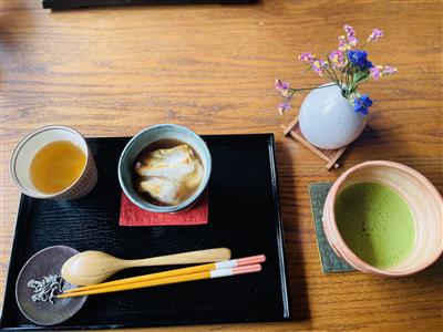おぜんざいとお抹茶