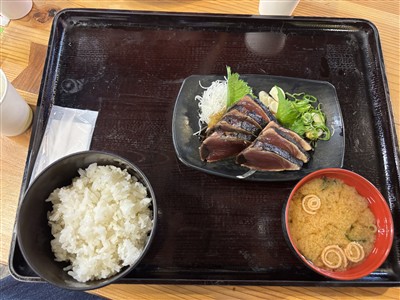 カツオタタキ定食